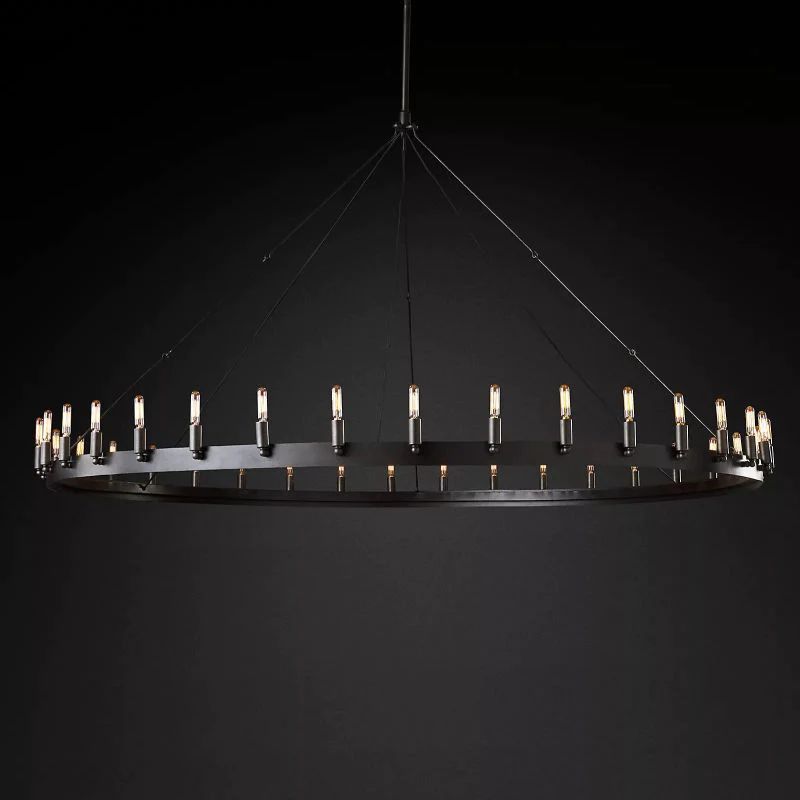 Caminoy Vintage Filament Round Chandelier
