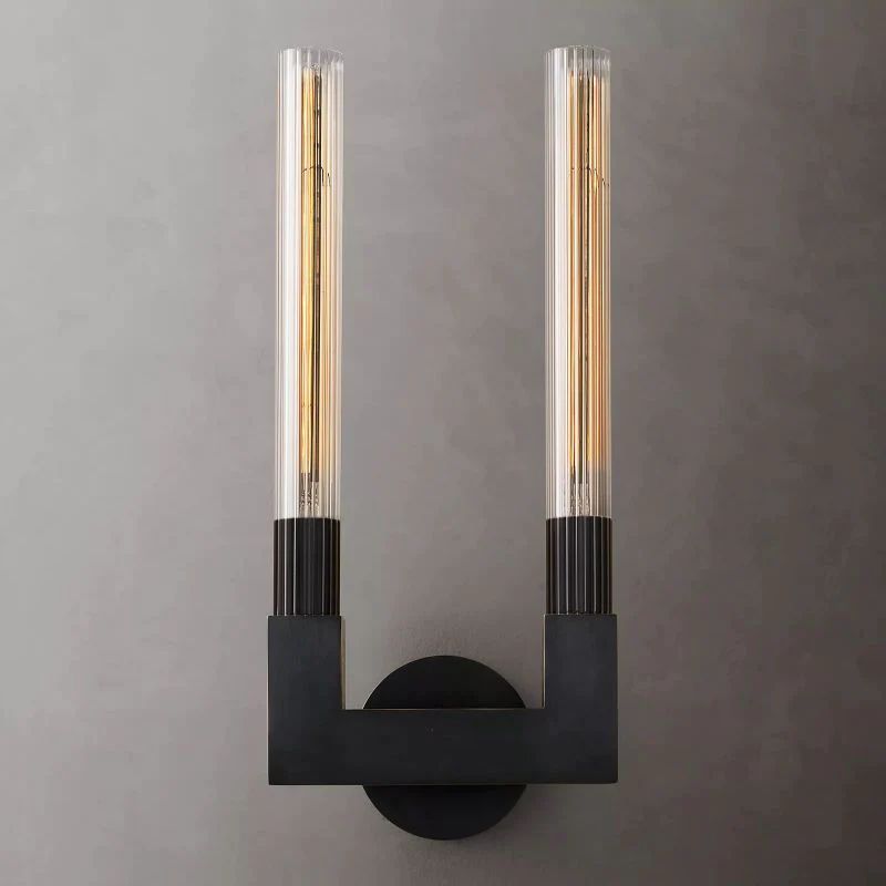 Cannely Glass Double Wall Sconce