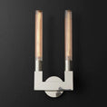 Load image into Gallery viewer, Cannely Glass Double Wall Sconce

