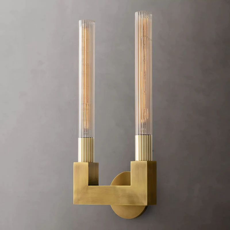 Cannely Glass Double Wall Sconce