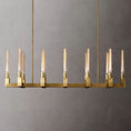 Load image into Gallery viewer, Cannely Glass Linear Chandelier 55"
