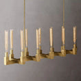 Load image into Gallery viewer, Cannely Glass Linear Chandelier 55"
