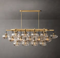 Load image into Gallery viewer, Caprice Clear Glass Linear Chandelier 72"
