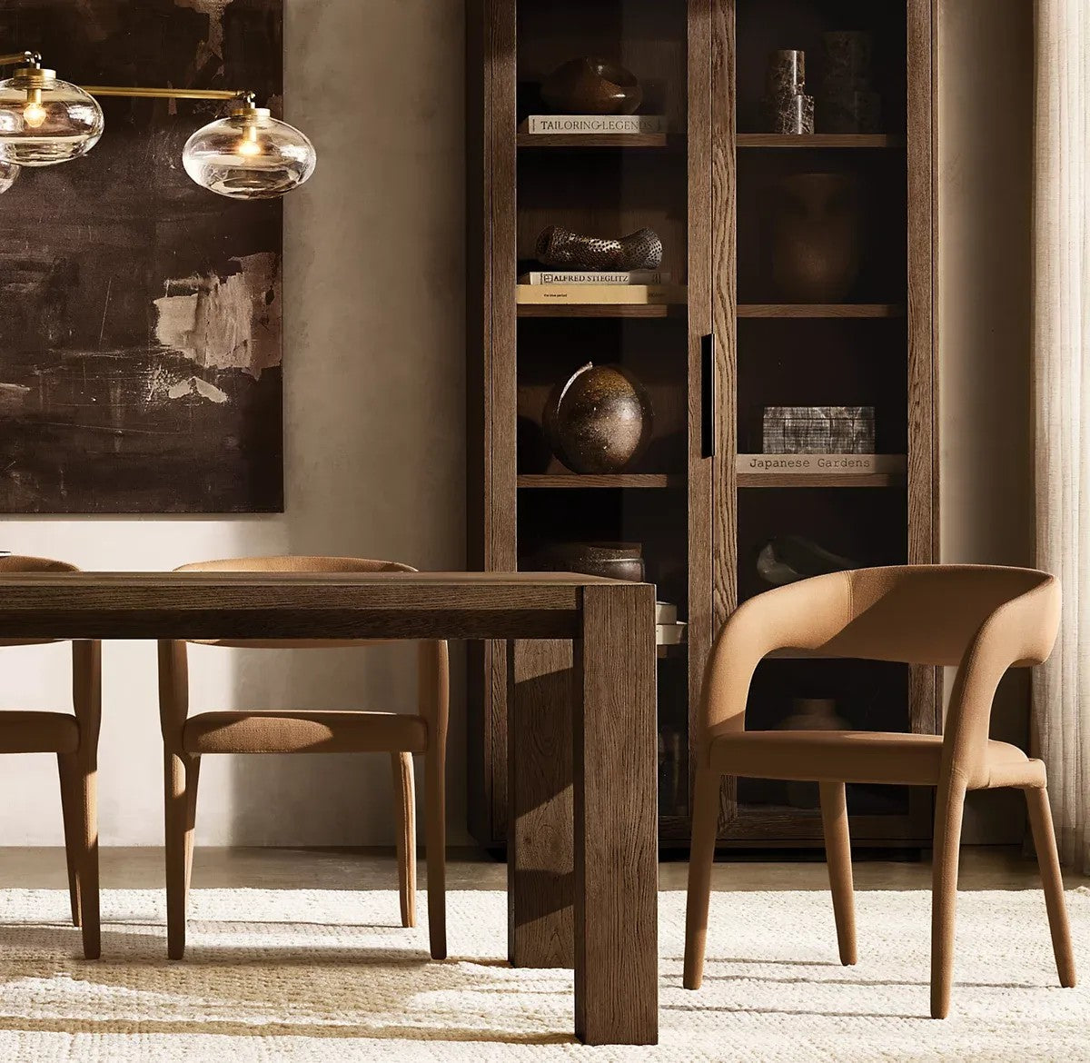 Caprice Clear Glass Mobile Linear Chandelier