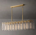 Load image into Gallery viewer, Caramelle Glass Rectangular Chandelier 60"
