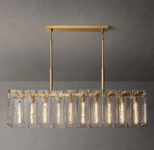 Caramelle Glass Rectangular Chandelier 60"