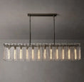 Load image into Gallery viewer, Caramelle Glass Rectangular Chandelier 72"
