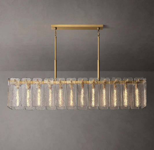 Caramelle Glass Rectangular Chandelier 72"