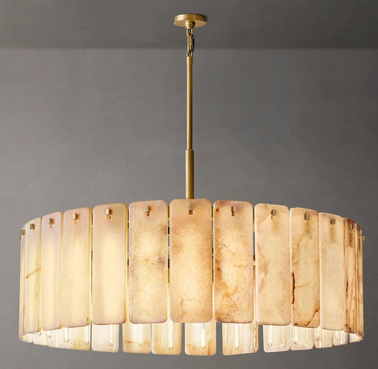 Caramelle Onyx Round Chandelier 48"