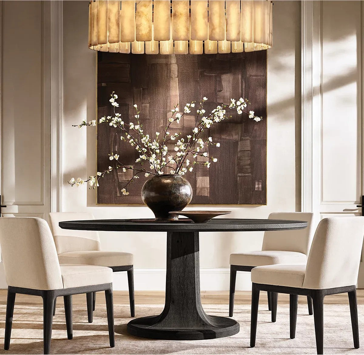Caramelle Onyx Round Chandelier 60"