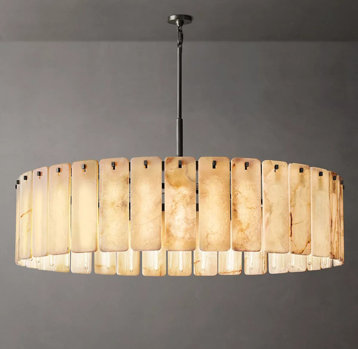 Caramelle Onyx Round Chandelier 60"