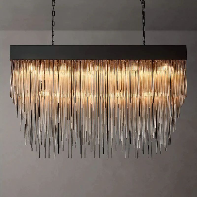 Cascade Rectangular Chandelier 54"