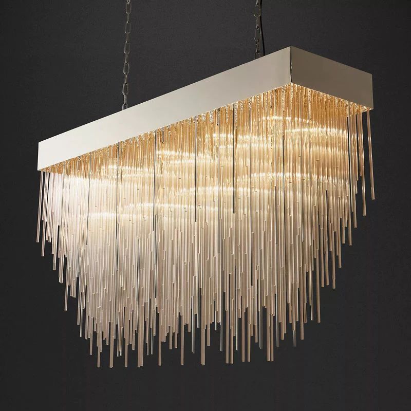 Cascade Rectangular Chandelier 54"