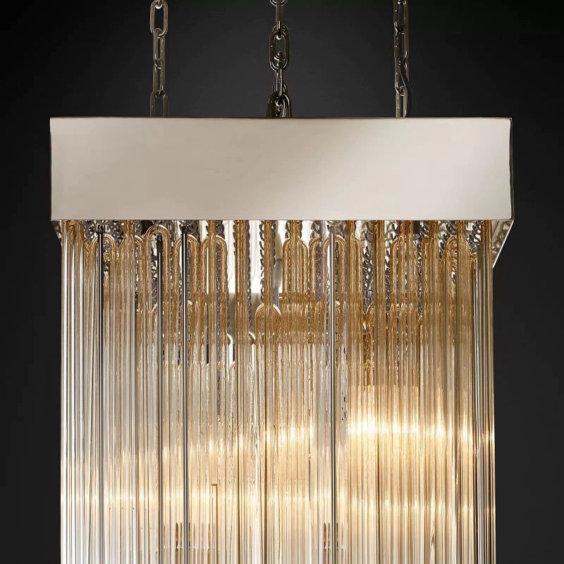 Cascade Square Chandelier 21"