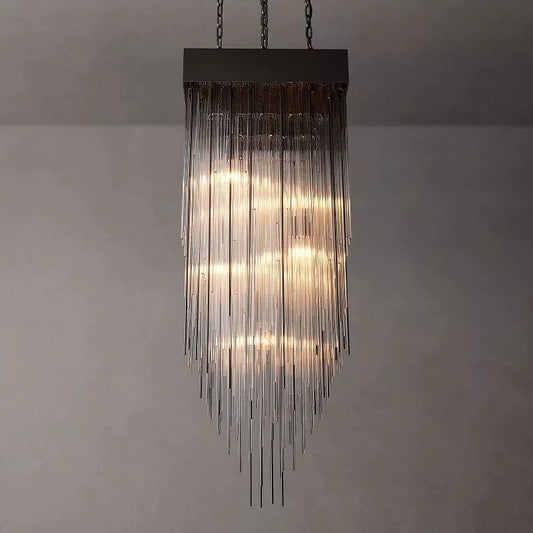 Cascade Square Chandelier 21"