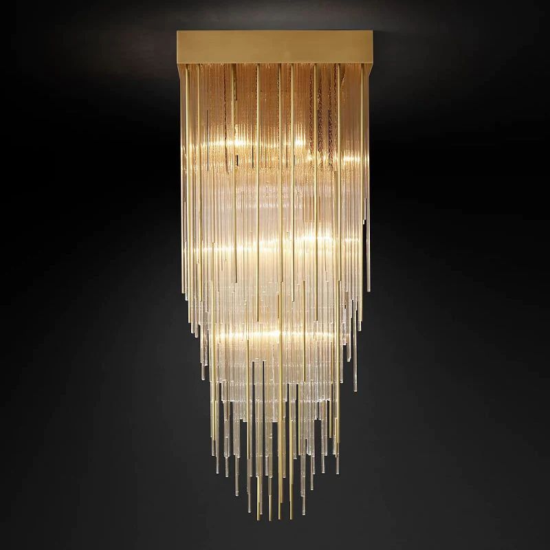 Cascade Square Chandelier 21"