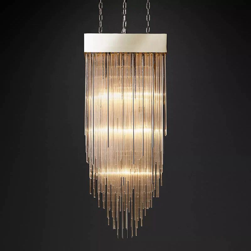 Cascade Square Chandelier 21"