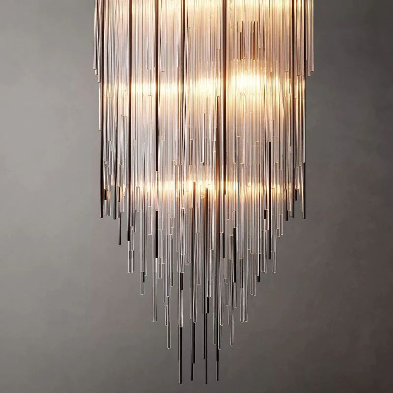 Cascade Square Chandelier 21"