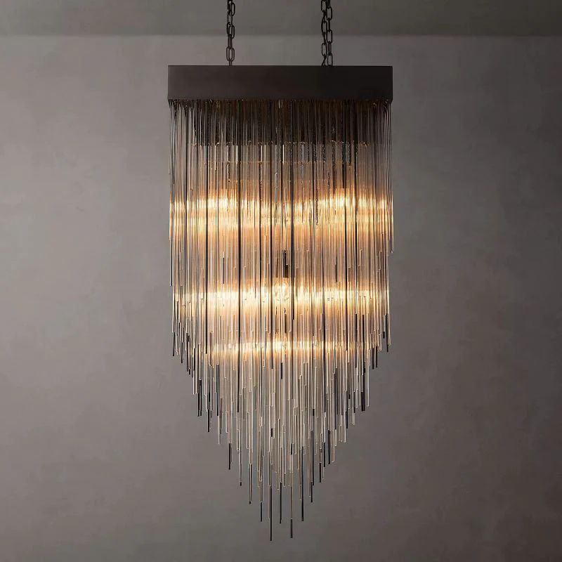 Cascade Square Chandelier 30"