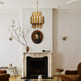 Load image into Gallery viewer, Cathedral Brass Fluted Chandelier
