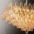 Load image into Gallery viewer, Chiala Clear Glass Square Chandelier 32" For Living Room
