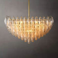 Load image into Gallery viewer, Chiala Clear Glass Square Chandelier 32" For Living Room

