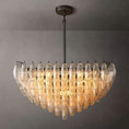 Load image into Gallery viewer, Chiala Clear Glass Square Chandelier 32" For Living Room
