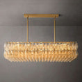 Load image into Gallery viewer, Chiala Glass Rectangular Chandelier 54" For Living Room
