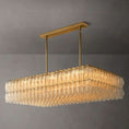 Load image into Gallery viewer, Chiala Glass Rectangular Chandelier 54" For Living Room
