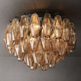 Load image into Gallery viewer, Chiala Smoke Glass Flushmount 17"

