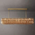 Load image into Gallery viewer, Chiara Smoke Glass Rectangular Chandelier 74" For Living Room
