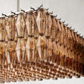 Load image into Gallery viewer, Chiara Smoke Glass Rectangular Chandelier 74" For Living Room
