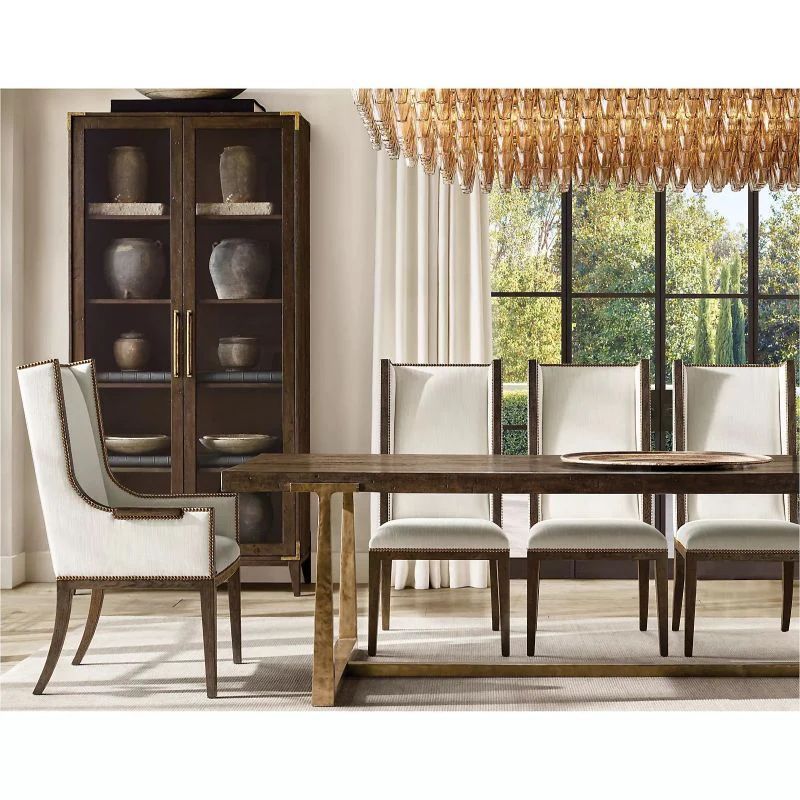 Chiala Smoke Glass Tiered Rectangular Chandelier 54" For Living Room