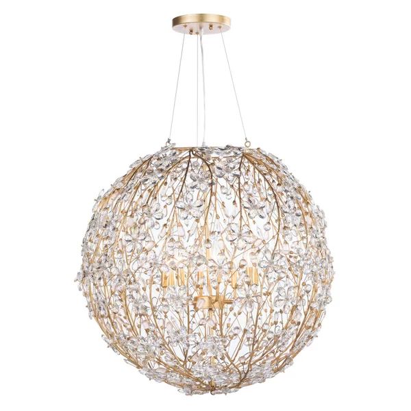 Cherishy 8 Lights Spherical Chandelier 30"