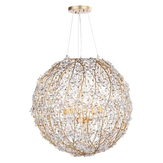 Cherishy 8 Lights Spherical Chandelier 30"