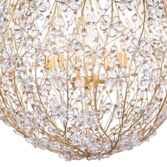Cherishy 8 Lights Spherical Chandelier 30"