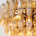 Load image into Gallery viewer, Chiala Smoke Glass Large Chandelier
