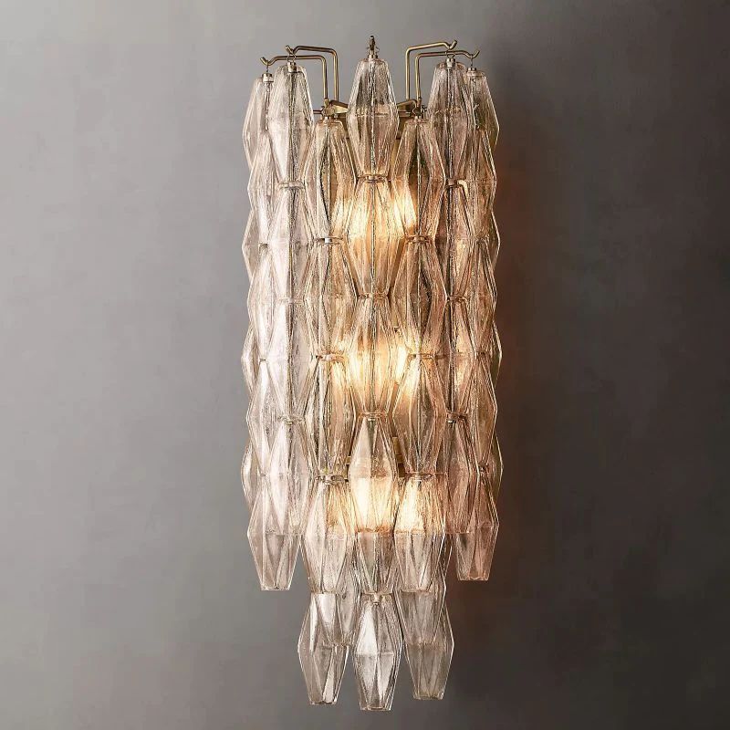 Chiala Clear Glass Grand Wall Sconce