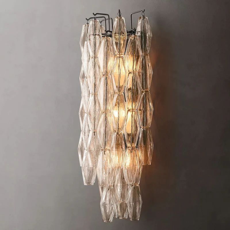 Chiala Clear Glass Grand Wall Sconce