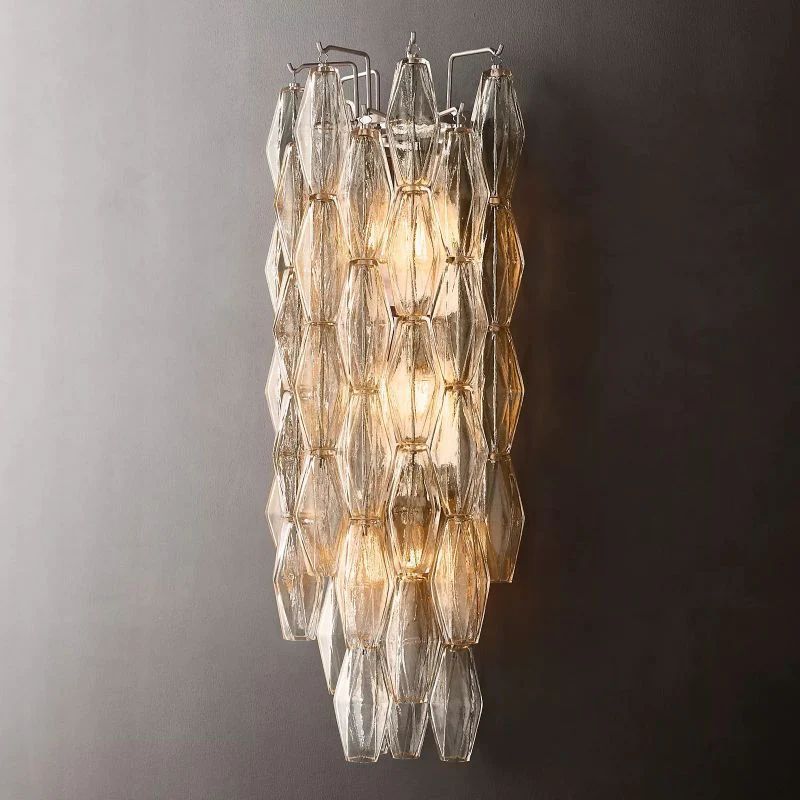Chiala Clear Glass Grand Wall Sconce