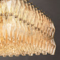Load image into Gallery viewer, Chiala Clear Glass Rectangular Chandelier 74"
