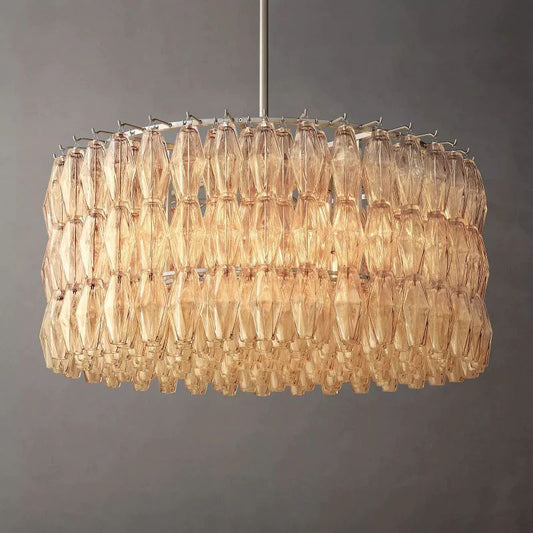 Chiala Clear Glass Round Chandelier 37"