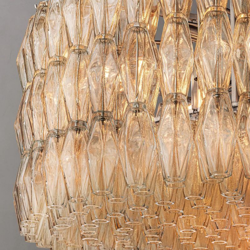 Chiala Clear Glass Round Chandelier 47"