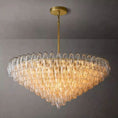 Load image into Gallery viewer, Chiala Clear Glass Tiered Round Chandelier 47"
