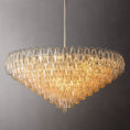 Load image into Gallery viewer, Chiala Clear Glass Tiered Round Chandelier 47"
