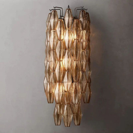 Chiala Smoke Glass Grand Wall Sconce