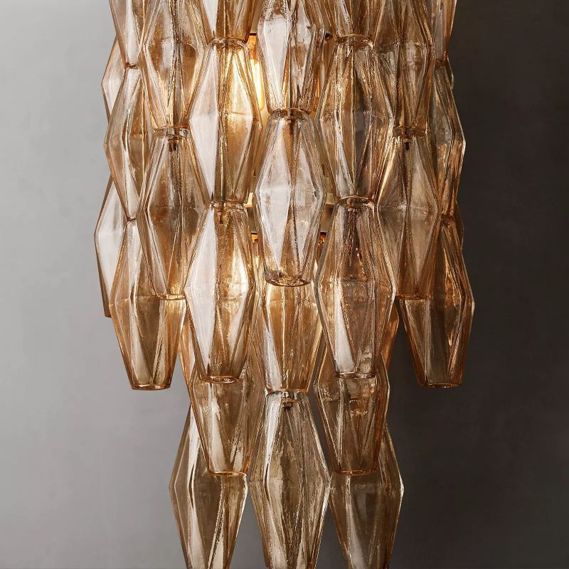 Chiala Smoke Glass Grand Wall Sconce