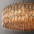 Load image into Gallery viewer, Chiala Smoke Glass Round Chandelier 47"
