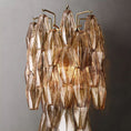 Load image into Gallery viewer, Chiala Smoke Glass Short Wall Sconce
