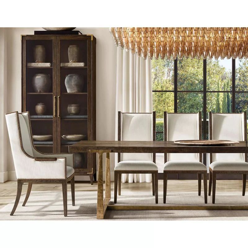Chiala Smoke Glass Tiered Rectangular Chandelier 74"
